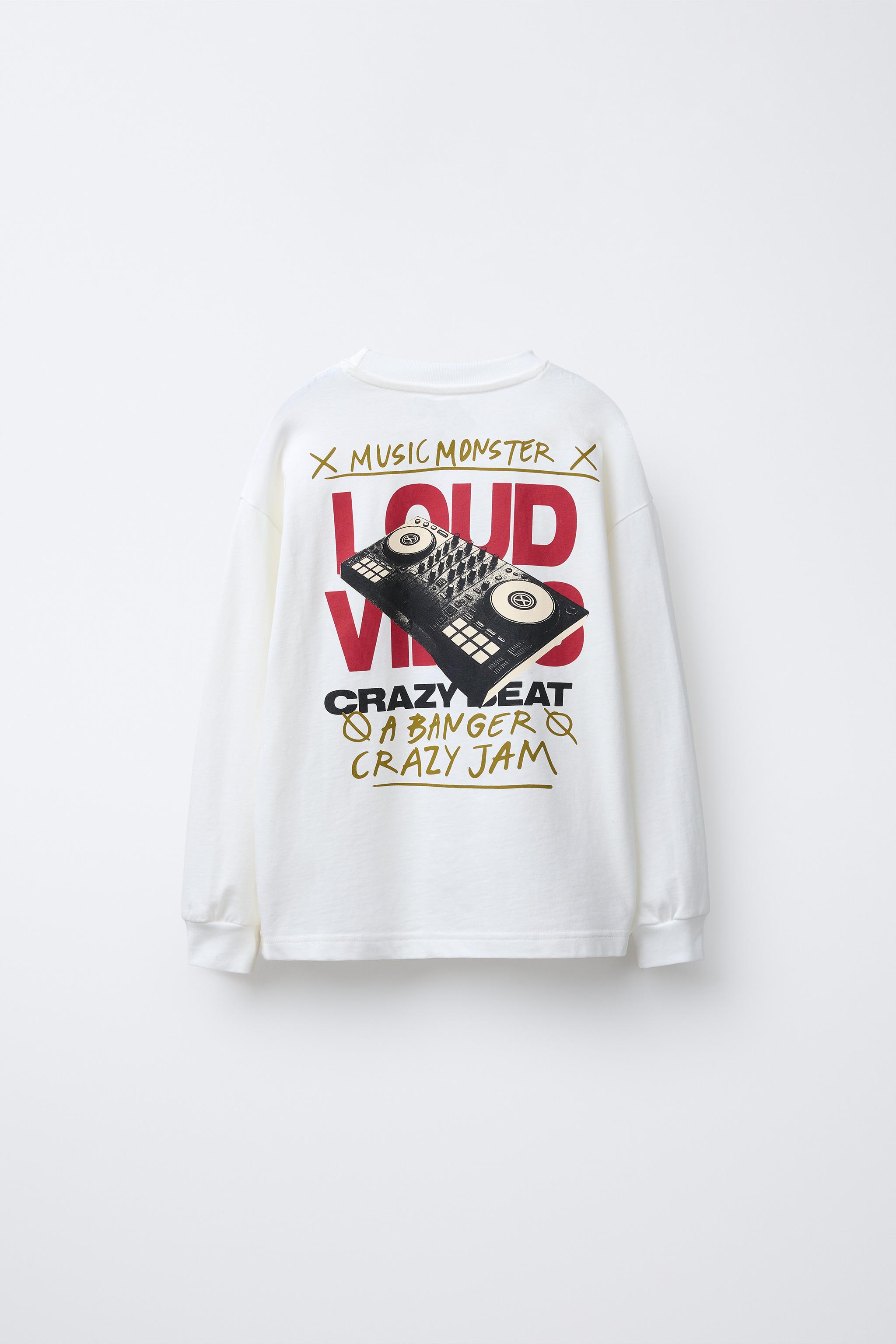 MUSIC PRINTED T-SHIRT